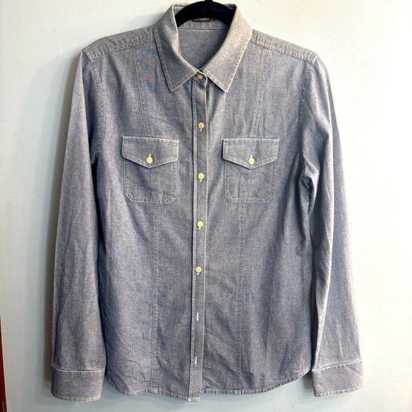 J. McLaughlin Tops - JMcGlaughlin Chambray Women’s L/S Button Up Size 8